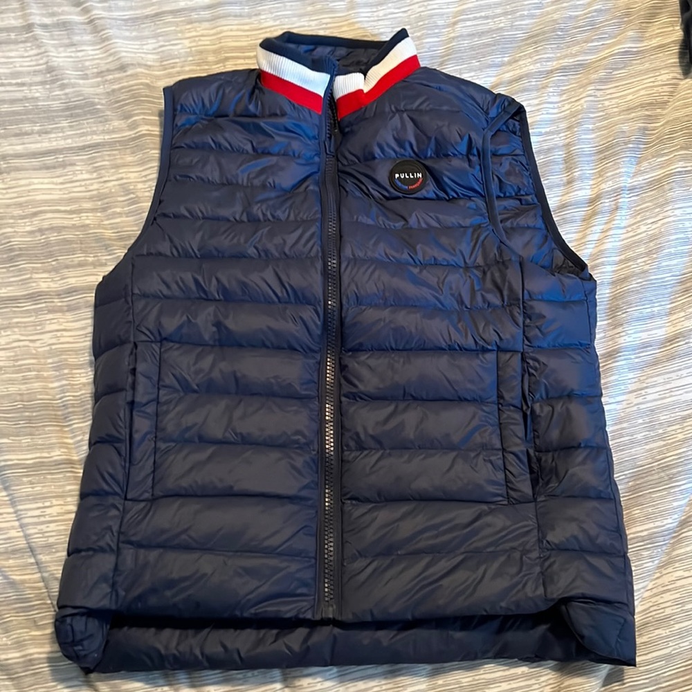 Super cool reversible blue vest